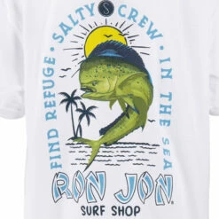 Salt Life Ron Jon Kids Mahi Mayhem Tee -Ron Jon Surf Shop Sales d800x800 40140074001 white salt life ron jon kids mahi mayhem tee back graphic
